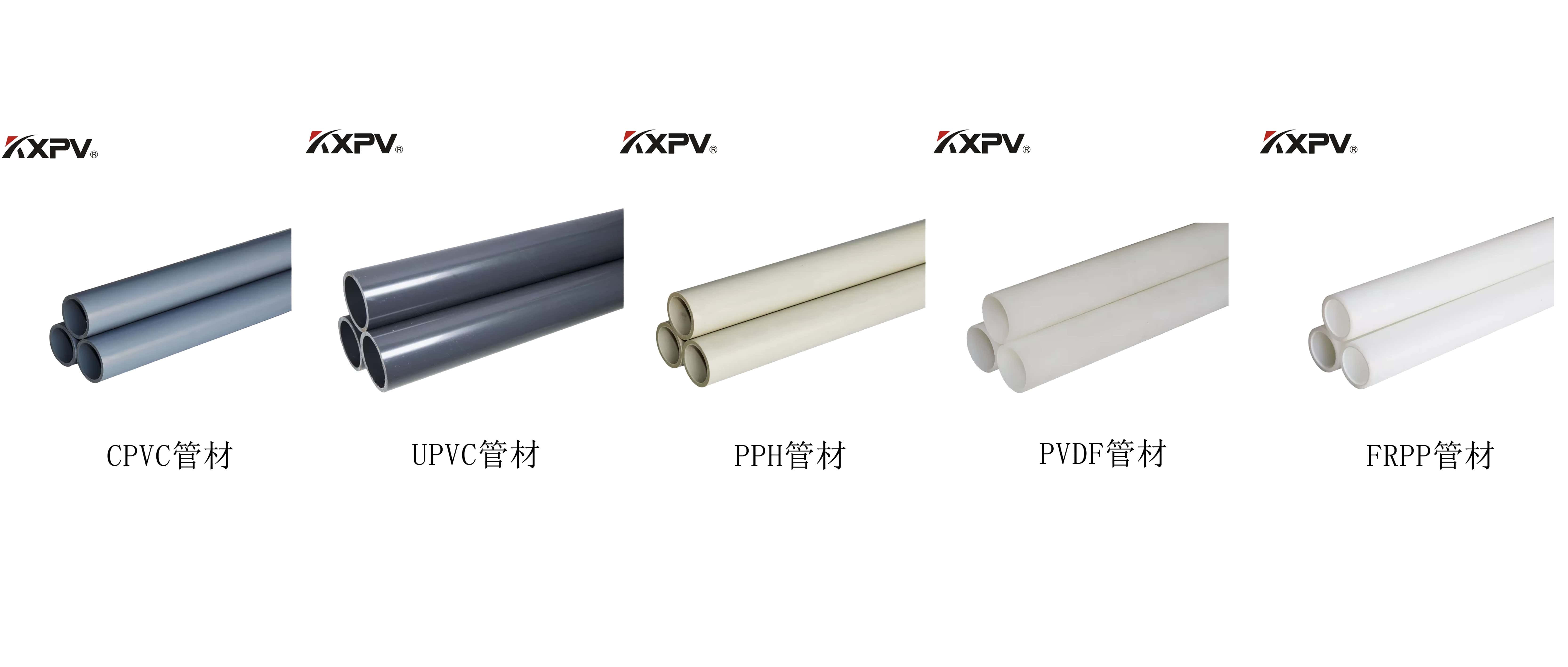 PVC、CPVC、UPVC、PP、FRP的區(qū)別及特點